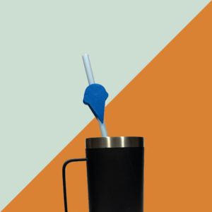 Straw Topper - Ice Cream Cone - 2 Pack