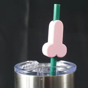 Straw Topper - Penis - 2 Pack
